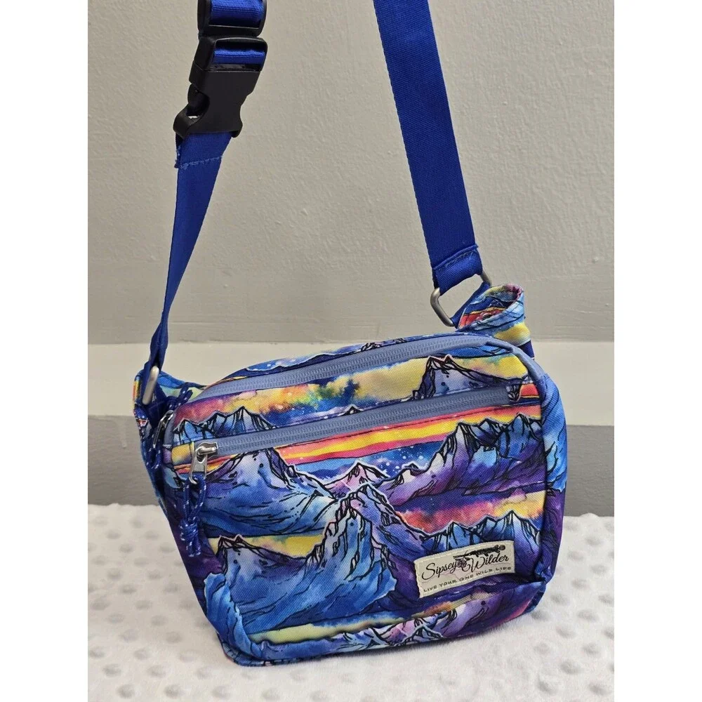 Sipsey Wilder Crossbody Aurora Peaks Rover Hip Bag Mountain Landscape Festival